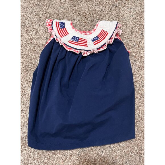 Sweet Southern Smock 4th of Jult American Flag Dress 24 months - Picture 1 of 5